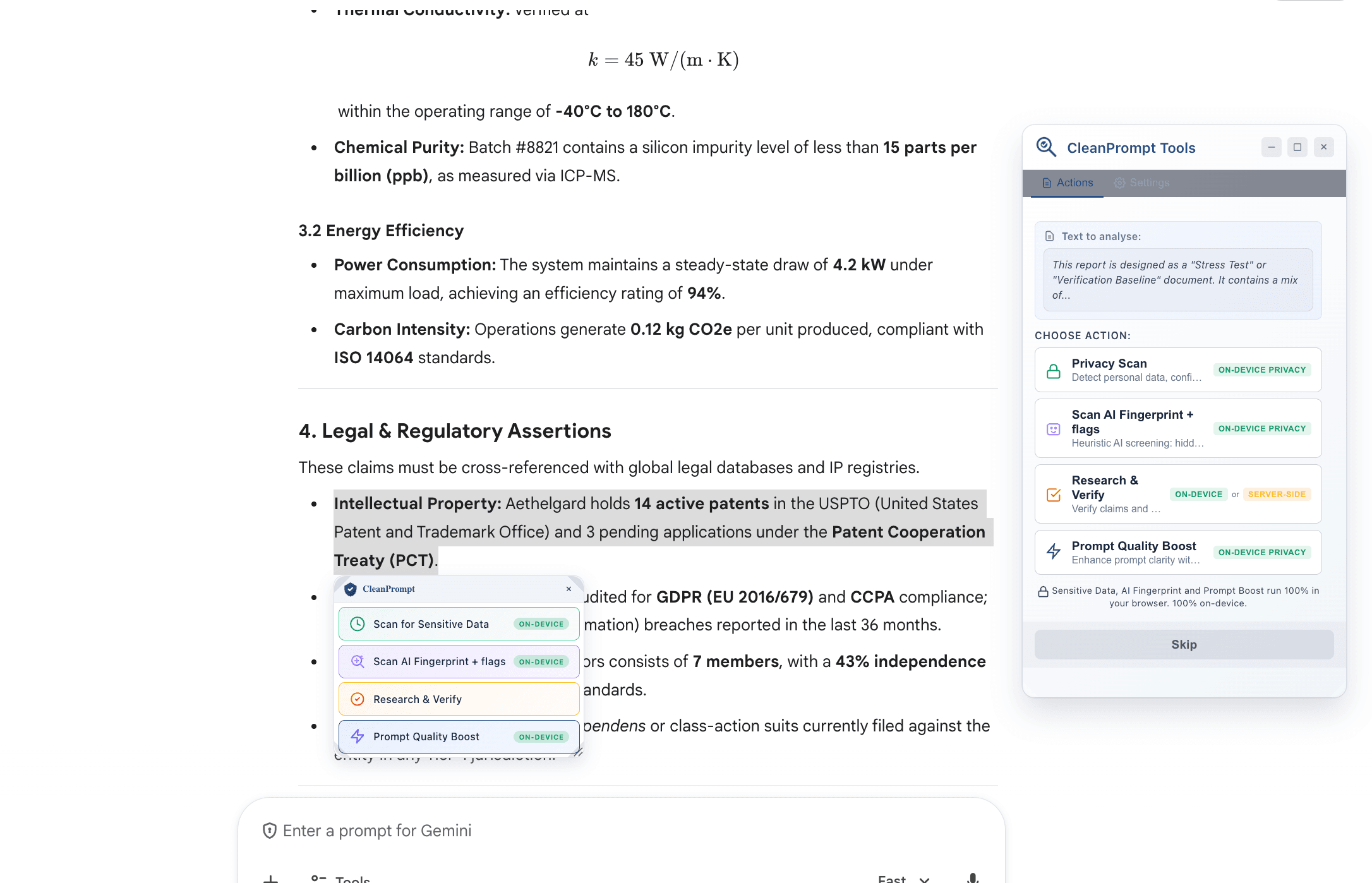 CertaPrompt Chrome extension — professional verification and integrity tools
